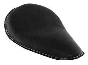 Leather Solo Seat Black 12" Long X 9" Wide Custom Use Steel Base Plate