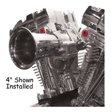 Load image into Gallery viewer, Carburetor Velocity Stack Uw / Keihin Cv Carburetor 4&quot; Long Billet Alum Chrome Plated W / Hrdw