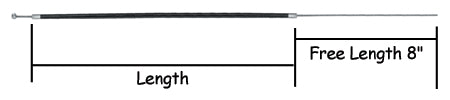 Universal Throttle Cable Braided 36