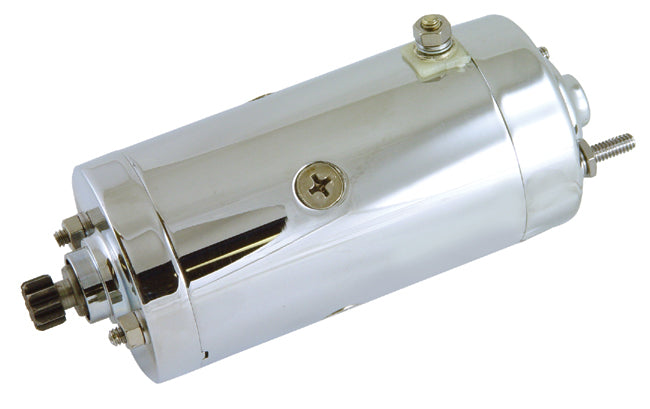 Starter Motor Prestolite Style Big Twin Sportster Most Models Late 66 / 82 Chromed Replaces HD 31463-88T