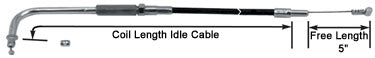 Idle Cable Braided Clear Coat 38.6