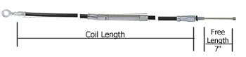 Clutch Cable Braided Clear Coat 57.7