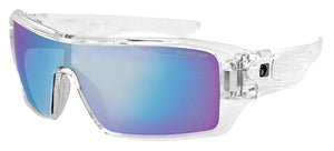 Paragon Sunglasses Anti-Fog Clear Frame Blue Mirror Lens Bobster Eyeware Epar002