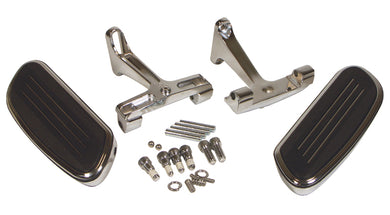 Speed-Line Pass Footboard Kit Touring Models 1993 / Later Includes Chrome Supports