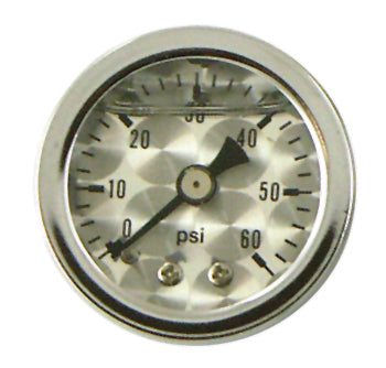 Oil Pressure Gauge 0-60 Psi Engine Turned 1-1 / 2