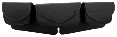 Windshield / Fairing Pouch 3 Pocket Style Plain Universal Fitment