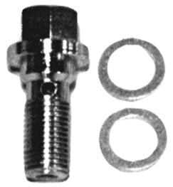 Brake Part Banjo Bolt Assembly 10Mm 3 / 8-24 Thread W / 2 Crush Gasket Replaces HD 41747-82 41731-82.7238