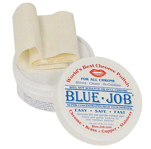 Metal Polish "Blue-Job" For Most Metals Removes Blues Golds & Rust From Exh.. 204-12