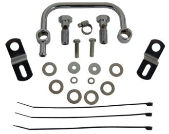 Engine Breather Manifold Kit Sportster 91 / Later Custom Flatback Air Cleaners Replaces HD 29281-91