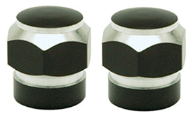 Custom Valve Stem Caps Hex Fits Tube Or Tubeless Stems Black / Machined MFG#Htc-Bk