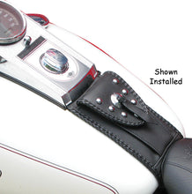 Load image into Gallery viewer, Tank Bib Pouch Studded Fits Softail Flstb 08 / Later Flstc 2009 / Later Mustang#93349