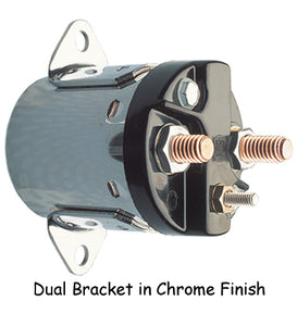 Starter Solenoid Dual Bracket Big Twin 5 Spd 80 / 88(Except Softail) Chrome Replaces HD 31526-81B