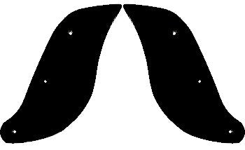 Black Fairing Wind Reflector Big Twin FLHt Models 1996 / Later 18 Gauge Steel Inc Hardware
