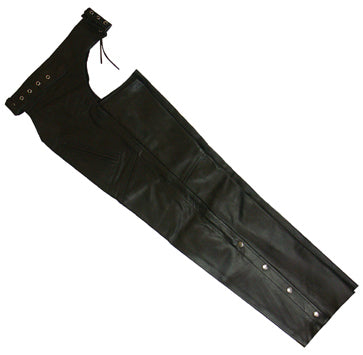 Leather Chaps Small Black Top Quality Cow Hide