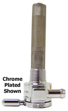 Load image into Gallery viewer, High Flow Fuel Vlv 5 / 16Od Line Big Twin 66 / 74 Sportster 57 / 74 Spigot A Chrome Plated Forward Outlet MFG#75-516F