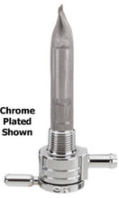 Load image into Gallery viewer, High Flow Fuel Vlv 5 / 16Od Line Big Twin 66 / 74 Sportster 57 / 74 Spigot C Chrome Plated Inward Outlet MFG#75-516S