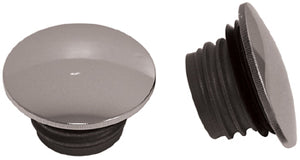 Gas Cap Domed 1 / 8"Tk Knurled All Models 1982 / Later Vented Only Chrome Aluminum