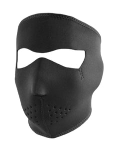 Neoprene Face Mask Black Full Face Solid Black Zanheadgear Wnfm114