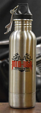Bottle Cooler MID-USA Logo Longneck Bottle Cooler Can Opener Aluminum
