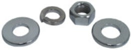 Axle Hardware Rear Nut / Washer Big Twin 1973 / L*(Except FLT Models 02 / L*)Sportster 79 / Later Chrome Plated 8715-4