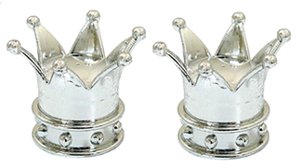 Custom Valve Stem Caps Crown Fits Tube Or Tubeless Stems Chrome Plated MFG#Cwc-Ch