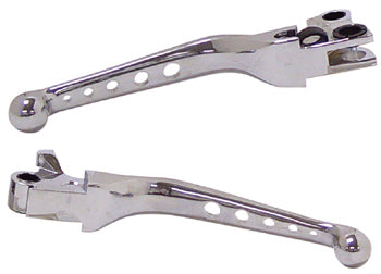 Clutch & Brake Hand Levers Chrome Plated Sportster 2007 / Later 4 Hole Style Replaces HD 45356-07 & 42806-04