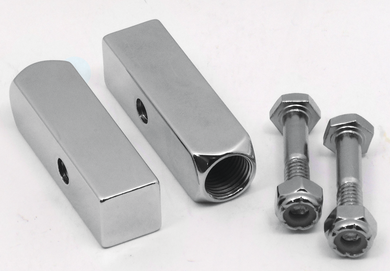 Peg Mnt. 3 / 8-24 Hole Square Steel W / Bolt Chrome