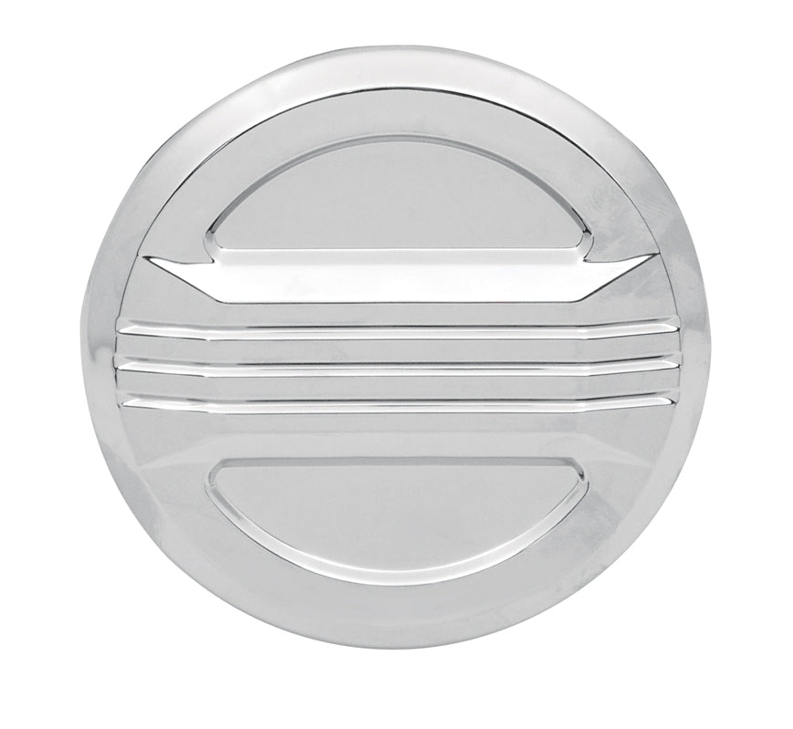 Three Line Gas Caps Chrome All Models 1982 / Later* Left And Right