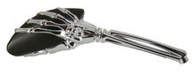 Load image into Gallery viewer, Skeleton Hand Mirrors Fits All Models Chrome &amp; Black