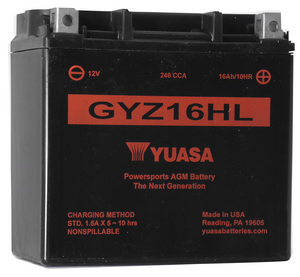 Gyz Maint Free Battery 240Cca Sportster 2004 / Later* 12V Gyz16Hl