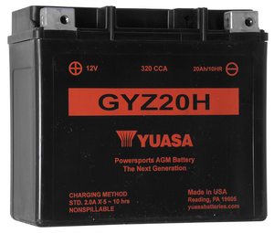 Gyz Maint Free Battery 320Cca Es FX 73 / 86 Fxr 82 / L Softail 84 / 90 Sportster 79 / 96 Xlcr 77 / 78 Gyz20H