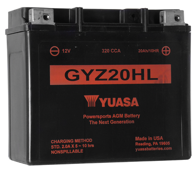 Gyz Maint Free Battery 320Cca Softail & Dyna 91 / Later Sportster 97 / 03 Gyz20Hl