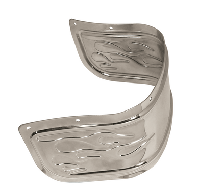 Flamed Fender Skirt Chrome Touring 80 / 13 Flst 2006 Flstc 86 / 08 Flstn 93 / 96