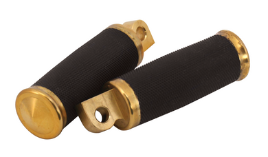 Footrests Brass All Models W / Male Mounts Made From Solid Brass