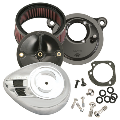 S&S Stealth Airstream Air Clnr 1999-2006 Big Twin 2007-2010 Cvo Softail Cv & Delphi EFI Models