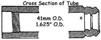 Fork Slider Tubes OE Length Fxst / B / D Fxdwg 2000 / 2005 24-3 / 8