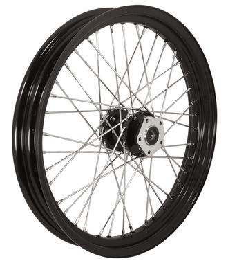 V-Factor 40 Spoke Wheel 21 X 2.15 Fxst Fxdwg 1984 / 99 Front Black Hub & Rim Tubeless Sealed