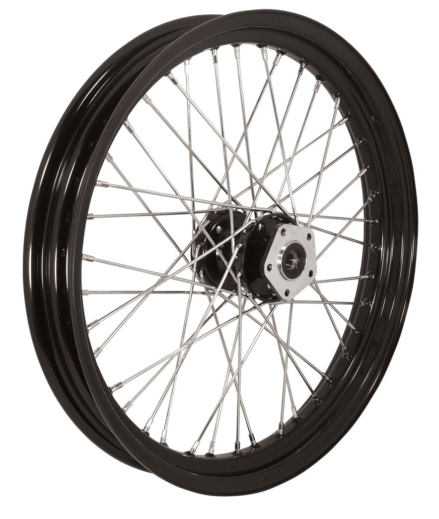 V-Factor 40 Spoke Wheel 21 X 2.15 Fxst Fxdwg 1984 / 99 Front Black Hub & Rim Tubeless Sealed