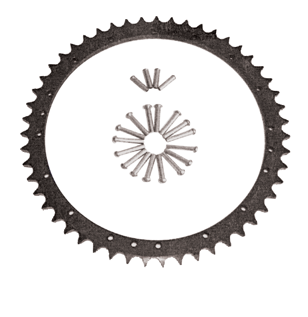 Sprocket Rear Not Plated 51T Big Twin 1958 / 1961 Replaces HD 41470-58