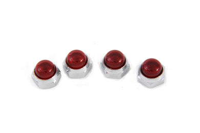 Red Rocker Arm Shaft End Caps 1966 / 1984 FL 1971 / 1984 FX 1980 / 1983 FLT 1982 / 1983 FXR 1957 / 1985 XL