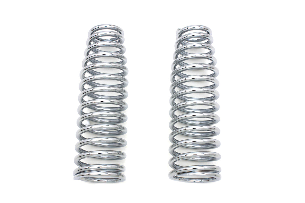 Chrome Upper Spring Fork Springs 1988 / 2006 FXSTS 1997 / 2005 FLSTS