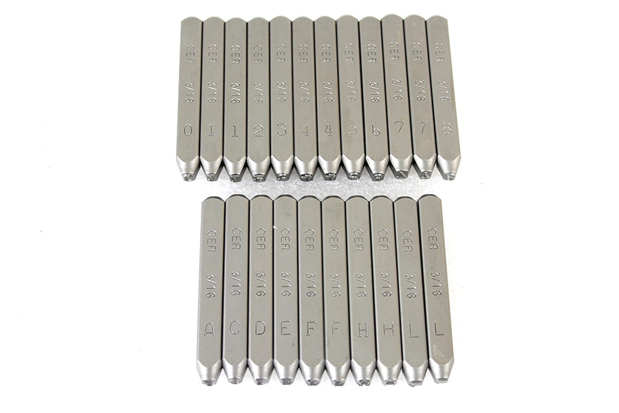 Motor Number Stamp Set 1948 / 1969 FL 1948 / 1952 EL