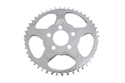 Rear Sprocket Flat Chrome 48 Tooth 0 /  Custom application1982 / 1999 XL