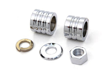 Load image into Gallery viewer, Front Axle Spacer Kit Groove Style Chrome 2000 / 2006 FXST Front Fitment2000 / 2006 FXDWG Front Fitment