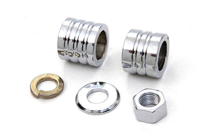 Front Axle Spacer Kit Groove Style Chrome 2000 / 2006 FXST Front Fitment2000 / 2006 FXDWG Front Fitment
