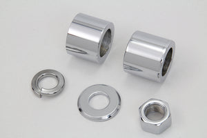 Front Axle Spacer Kit Smooth Style Chrome 2000 / 2006 FXST Front Fitment2000 / 2006 FXDWG Front Fitment