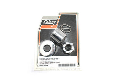 Front Axle Spacer Kit Chrome 2000 / UP FXSTS Front Fitment
