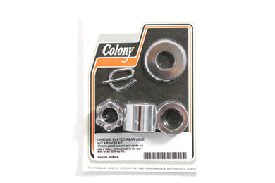 Rear Axle Spacer Kit Smooth Style Chrome 2000 / 2005 FXD