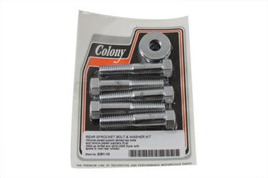 Rear Pulley Bolt and Washer Kit Hex Style 2000 / 2006 FXST spoke or cast wheel2000 / 2005 FXD spoke or cast wheel2000 / 2006 FLST spoke or cast wheel