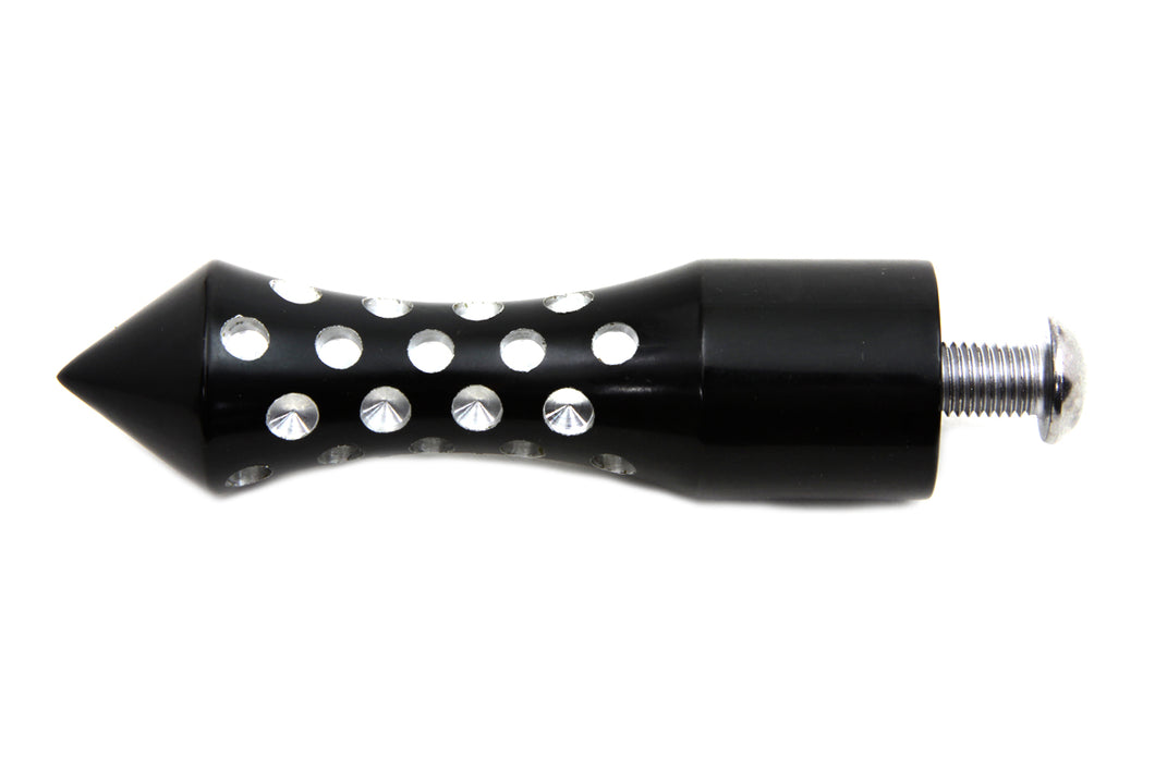 Black Agostini Shifter Footpeg Spike Style